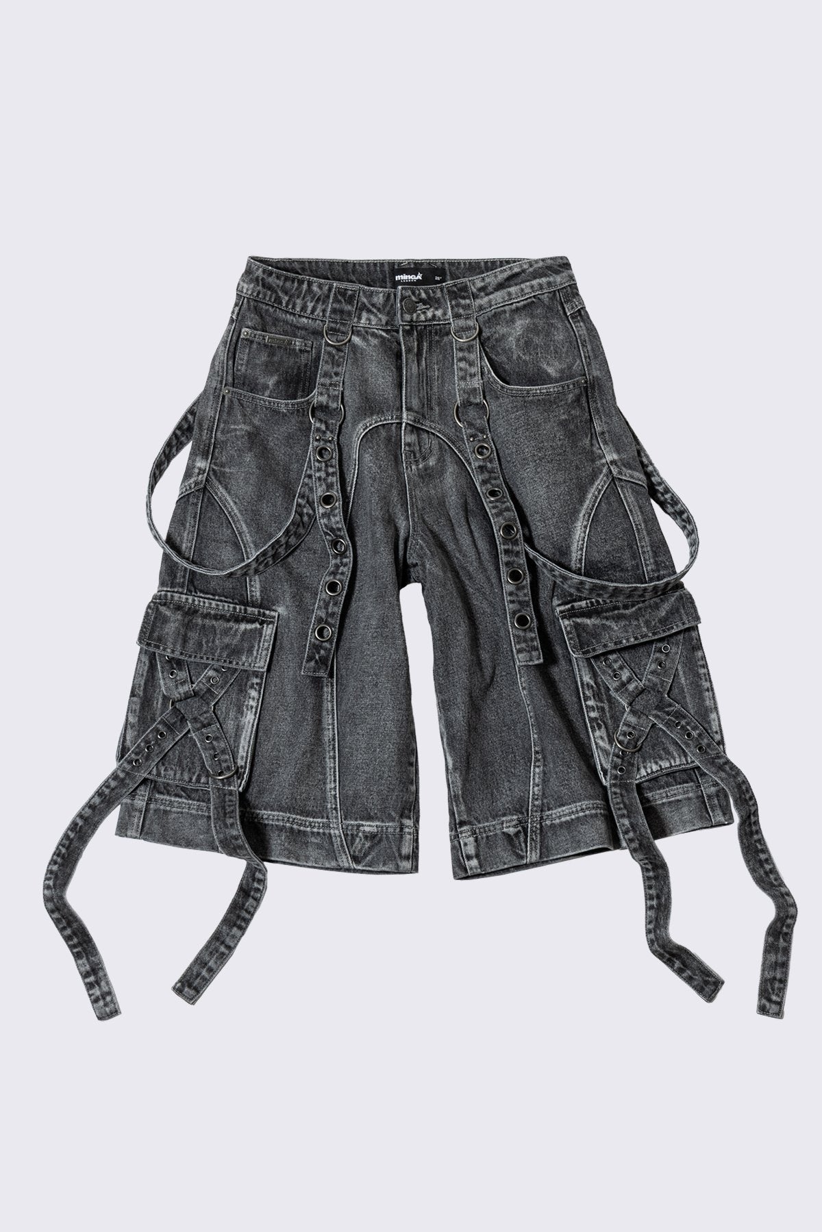 Trek Grey Washed Cargo Jorts | Minga London Popular