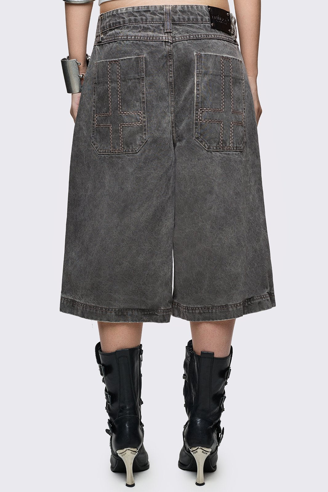 Smoke Grey Washed Jorts | Minga London Special Offer