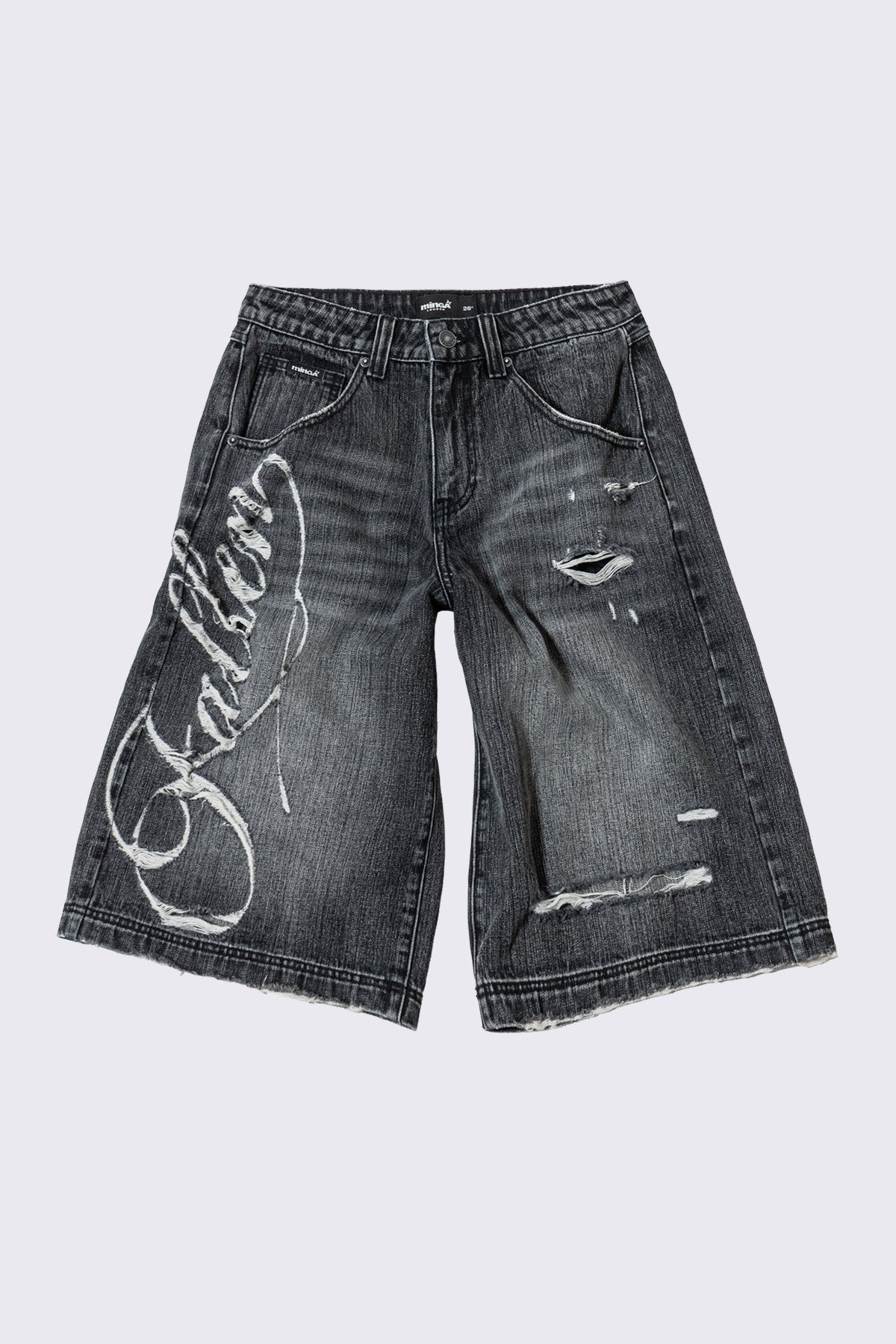 Fallen Distressed Jorts | Minga London Customer Favorite