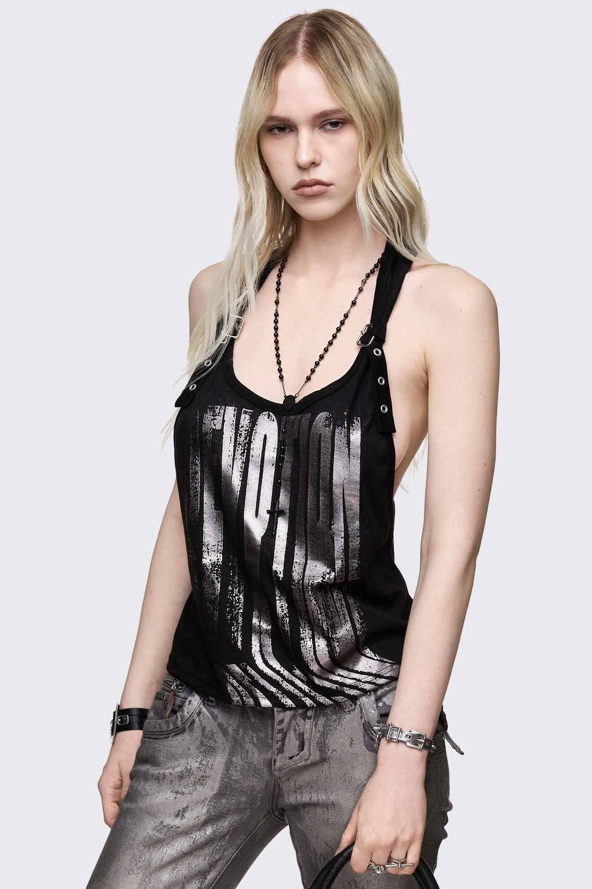 Devotion Foil Tank Top | Minga London Customer Favorite