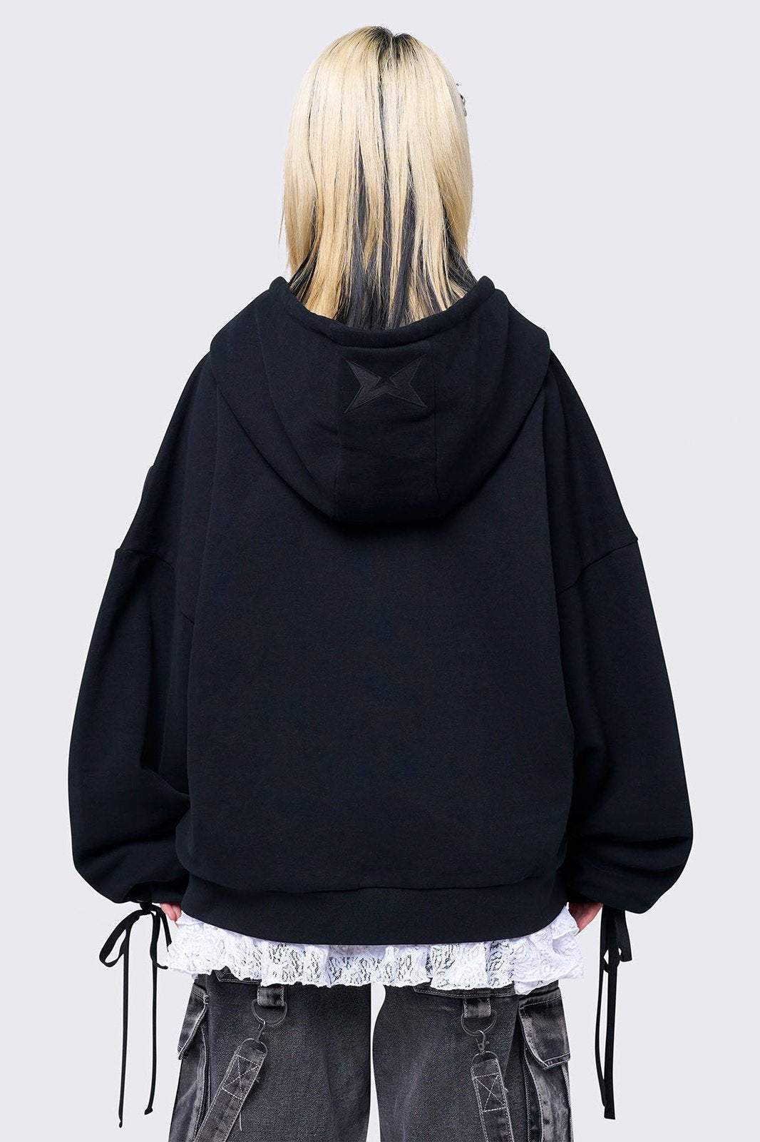 Mia Black Zip Up Hoodie | Minga London Featured
