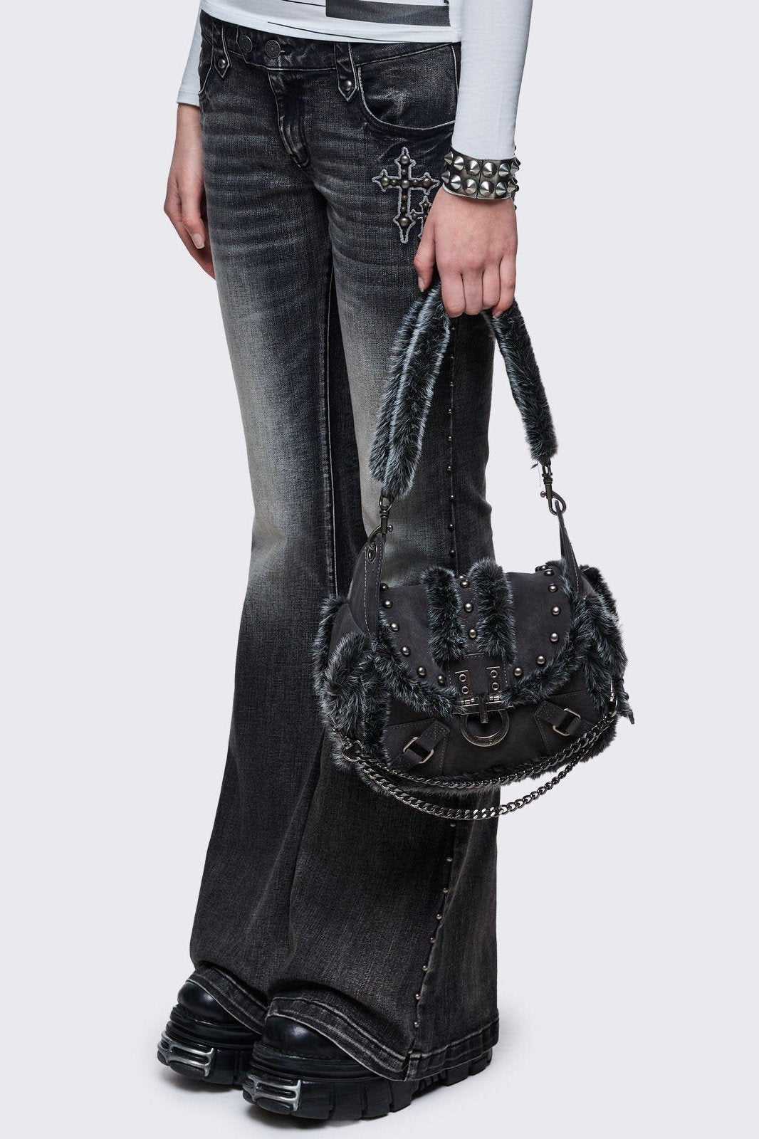 Polly Faux Suede Shoulder Bag | Minga London Recommended