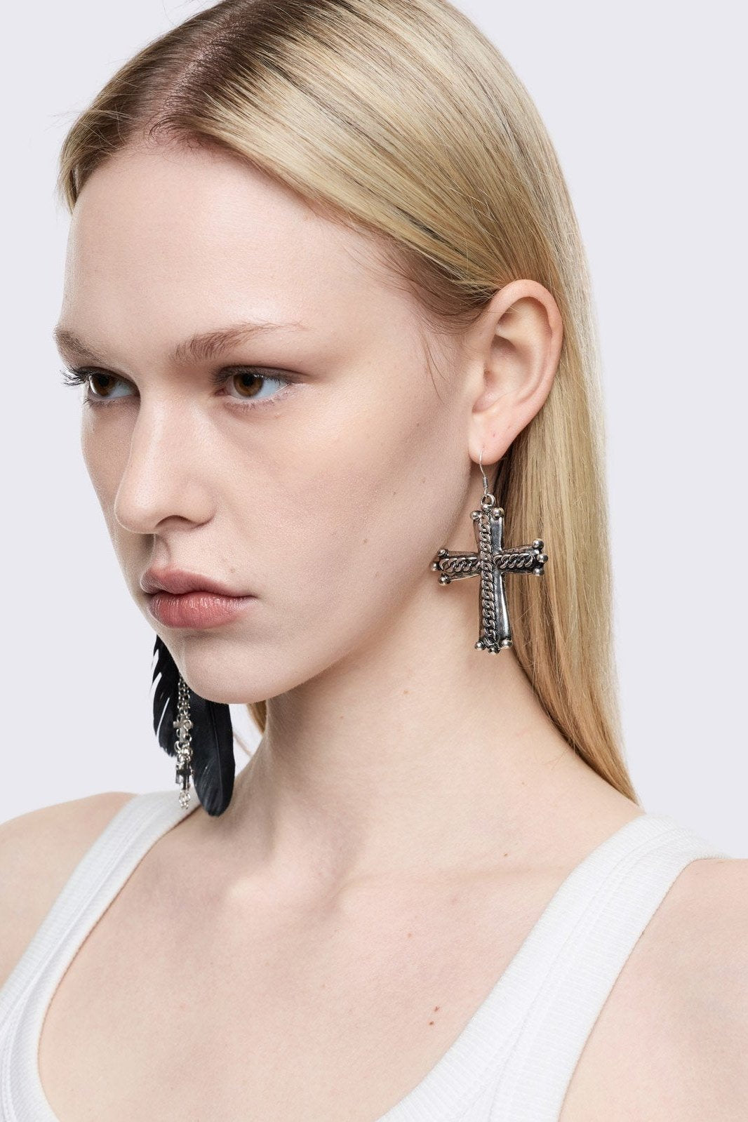 Dark Feathers Earring Set | Minga London Essential