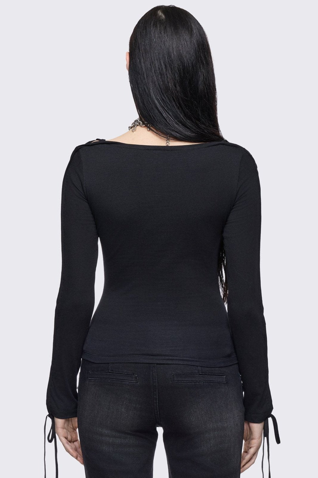 Tenebris Lace-Up Top | Minga London Essential