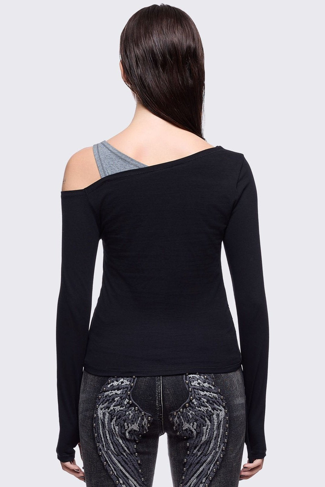 One Eye Open Slashed Top | Minga London Classic