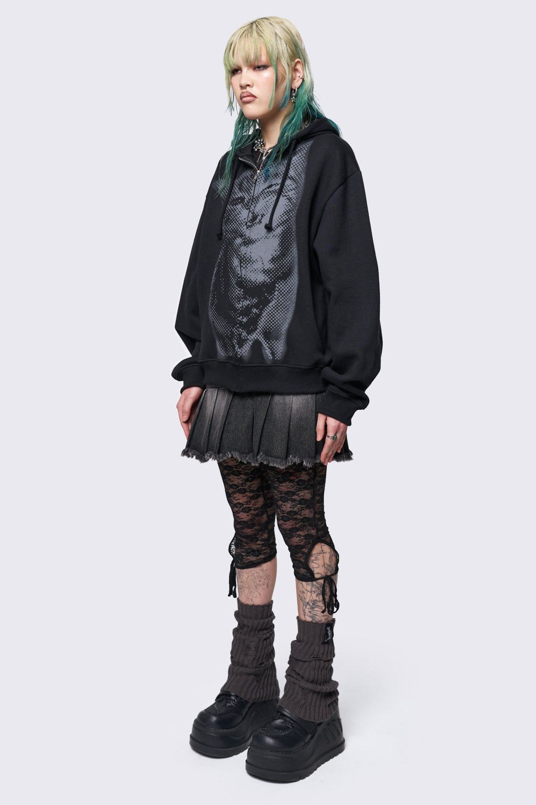 Pixel Kitty Zip Up Hoodie | Minga London Sale