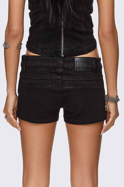 Ada Belted Mini Denim Shorts | Minga London Hot Sale