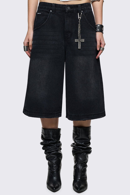 Black Washed Jorts | Minga London Premium