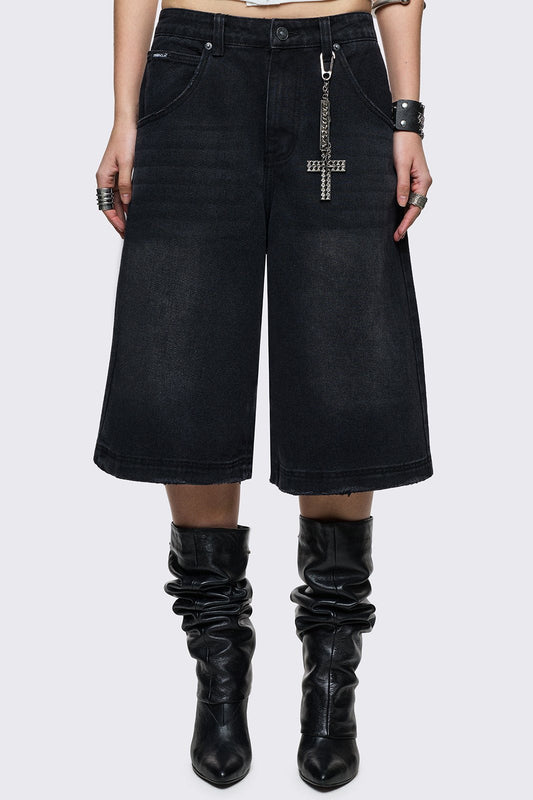 Black Washed Jorts | Minga London Premium