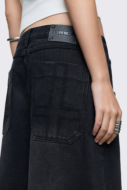 Black Washed Jorts | Minga London Premium