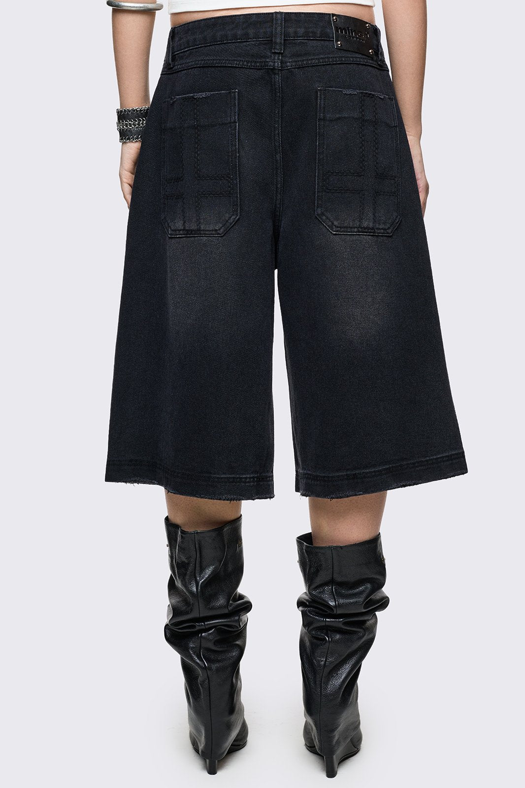 Black Washed Jorts | Minga London Premium