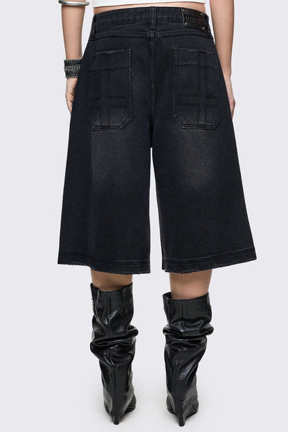 Black Washed Jorts | Minga London Premium