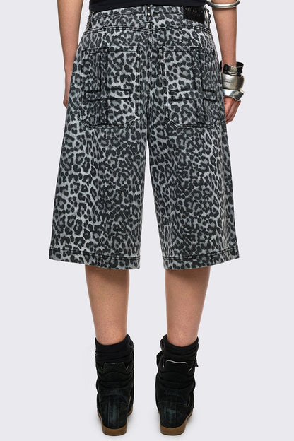 Leopard Studded Jorts | Minga London Classic