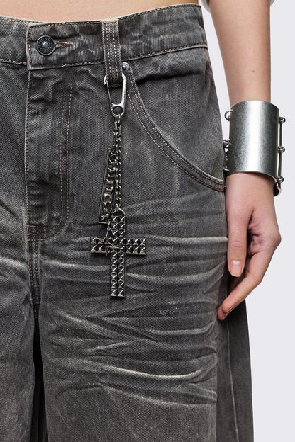 Smoke Grey Washed Jorts | Minga London Special Offer
