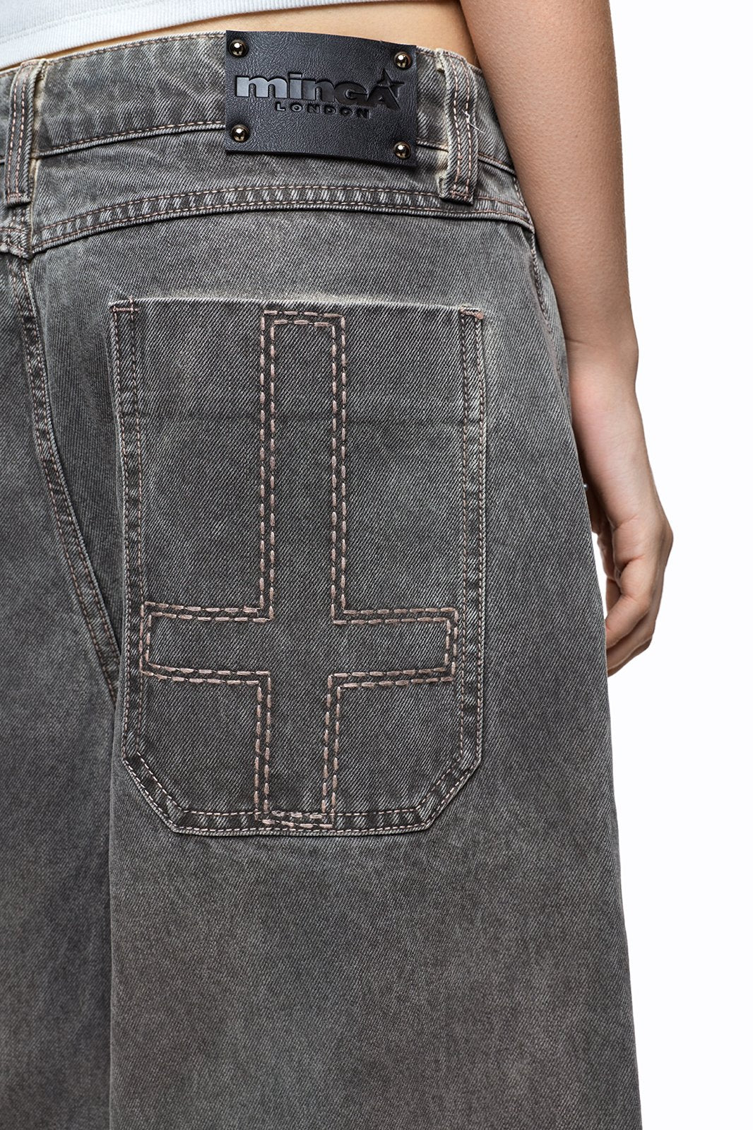 Smoke Grey Washed Jorts | Minga London Special Offer