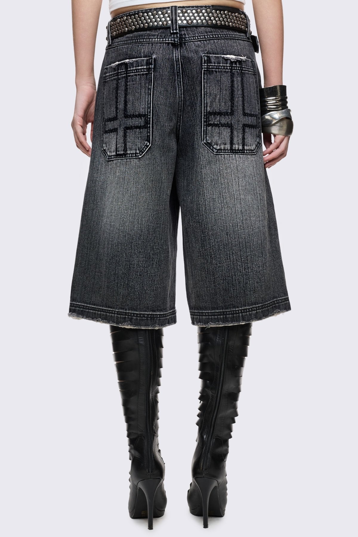 Fallen Distressed Jorts | Minga London Customer Favorite