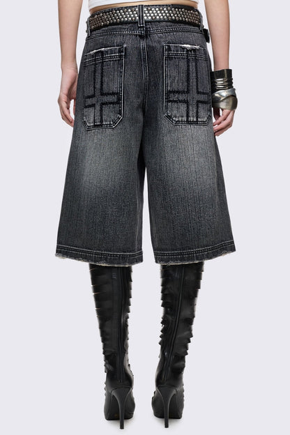 Fallen Distressed Jorts | Minga London Customer Favorite