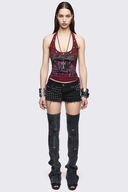 Spike Mini Denim Shorts | Minga London Essential