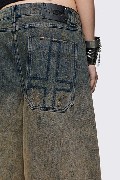 Dust Ombre Washed Jorts | Minga London Best Seller