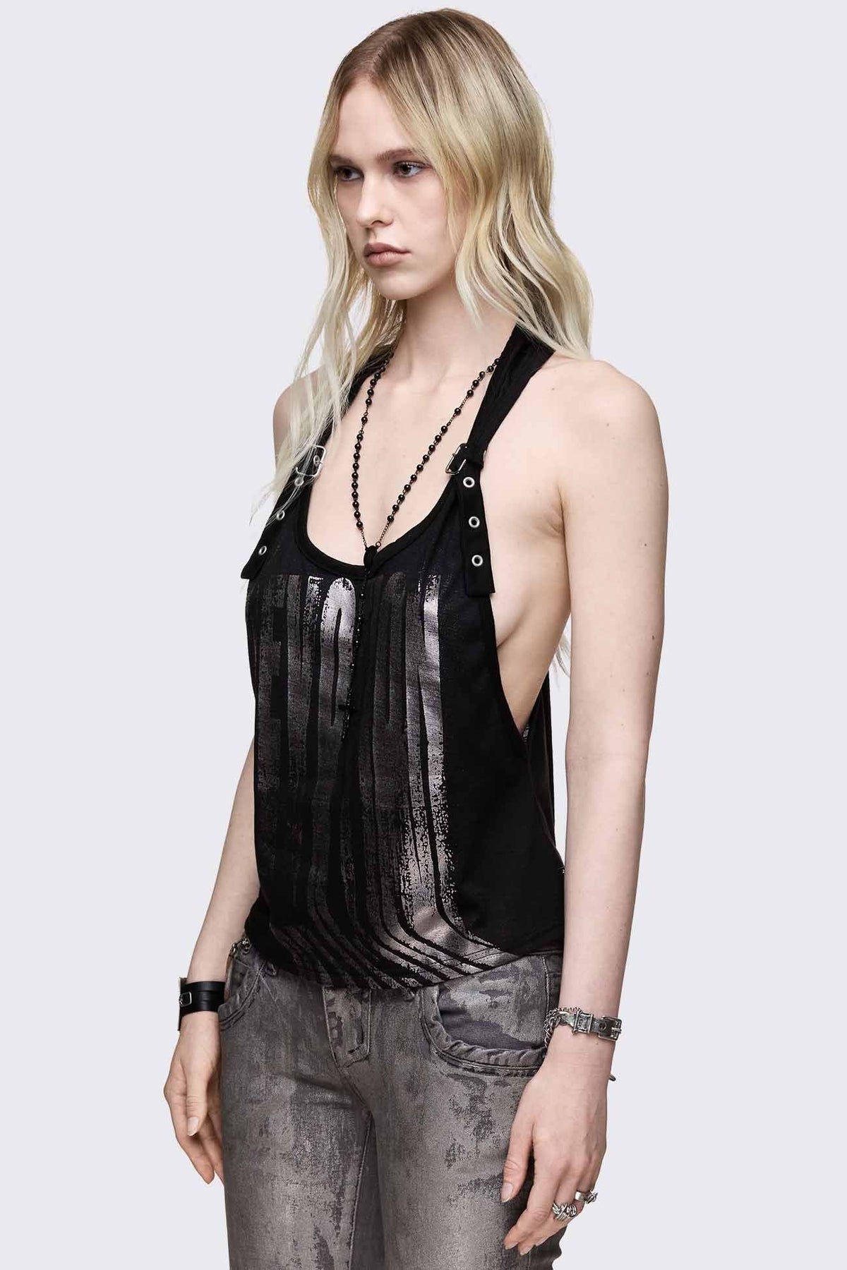 Devotion Foil Tank Top | Minga London Customer Favorite