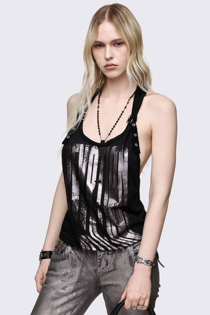 Devotion Foil Tank Top | Minga London Customer Favorite