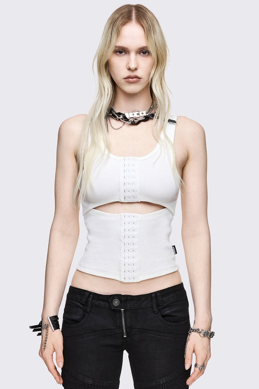 No Escape White Vest Top | Minga London Trending