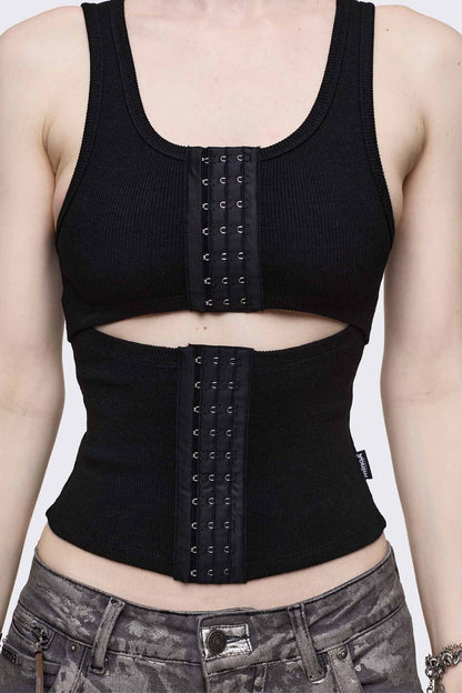 No Escape Black Vest Top | Minga London Special Offer