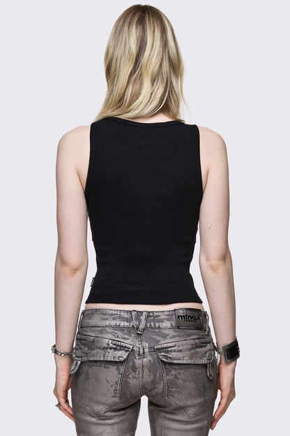 No Escape Black Vest Top | Minga London Special Offer