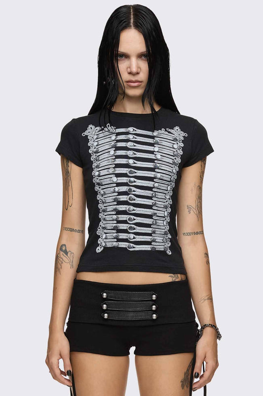 Valor Military Baby Tee | Minga London Quality