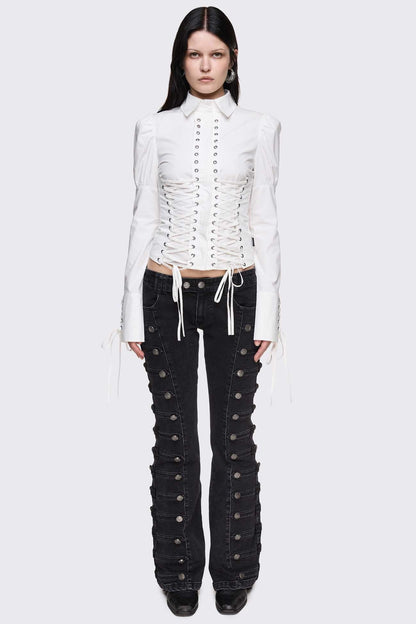 Lithium Lace-Up Top | Minga London Smart Buy