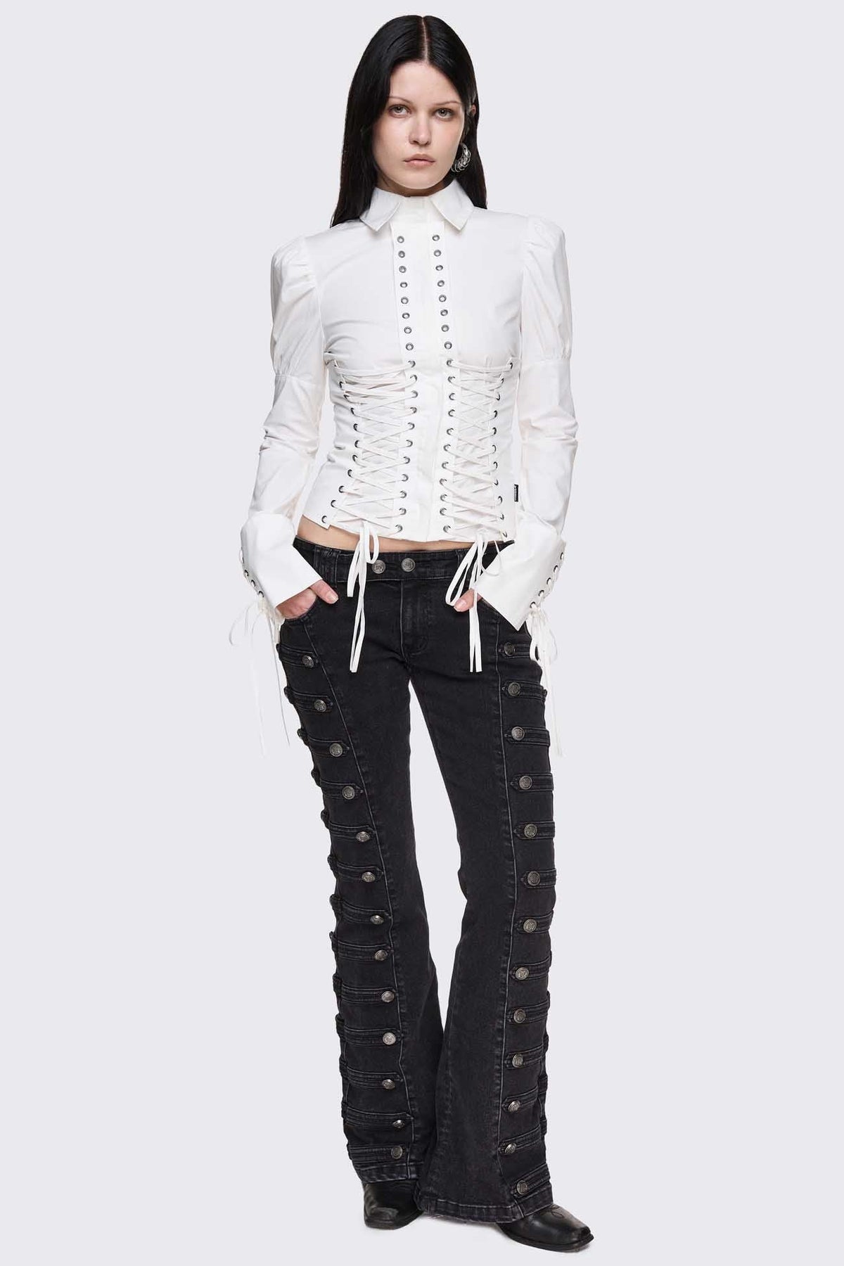 Lithium Lace-Up Top | Minga London Smart Buy