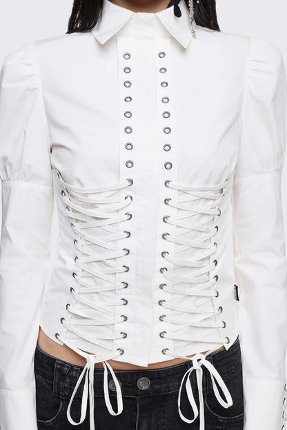 Lithium Lace-Up Top | Minga London Smart Buy
