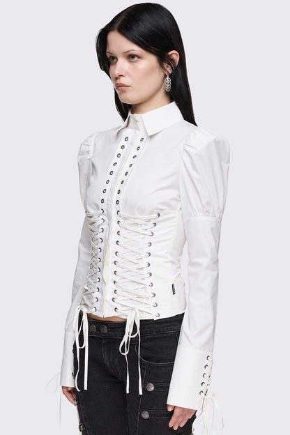Lithium Lace-Up Top | Minga London Smart Buy
