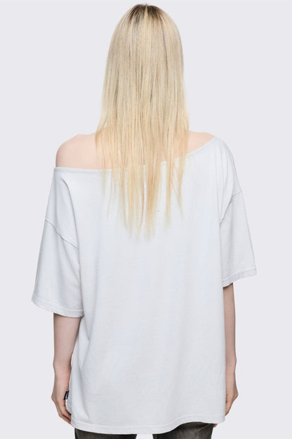 Need Money Off-Shoulder T-Shirt | Minga London Essential