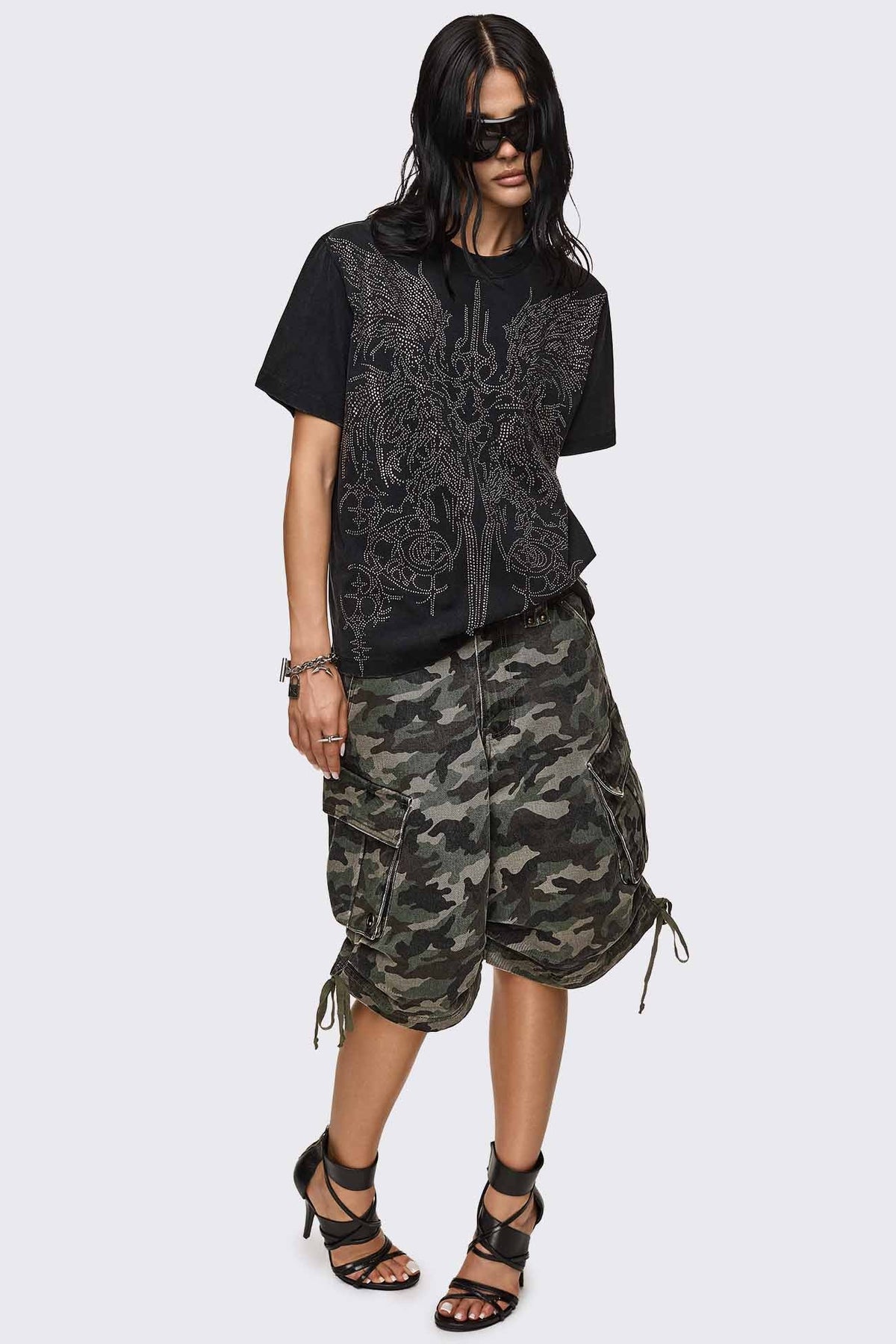 Elysium Sigil Rhinestone Graphic T-Shirt | Minga London Classic