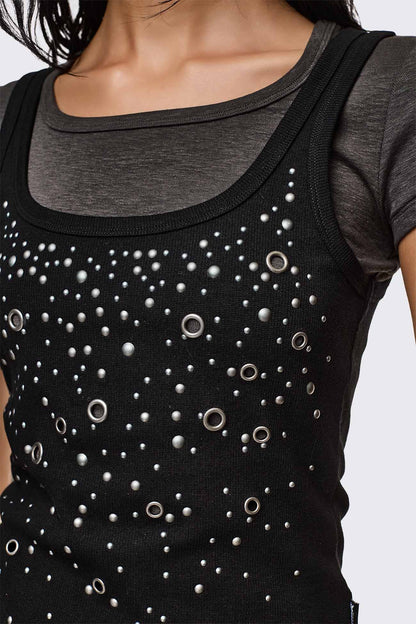 Rumour Layered Studded Top | Minga London Best Seller