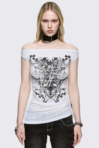 Forgive Me Not Boatneck Top | Minga London Exclusive