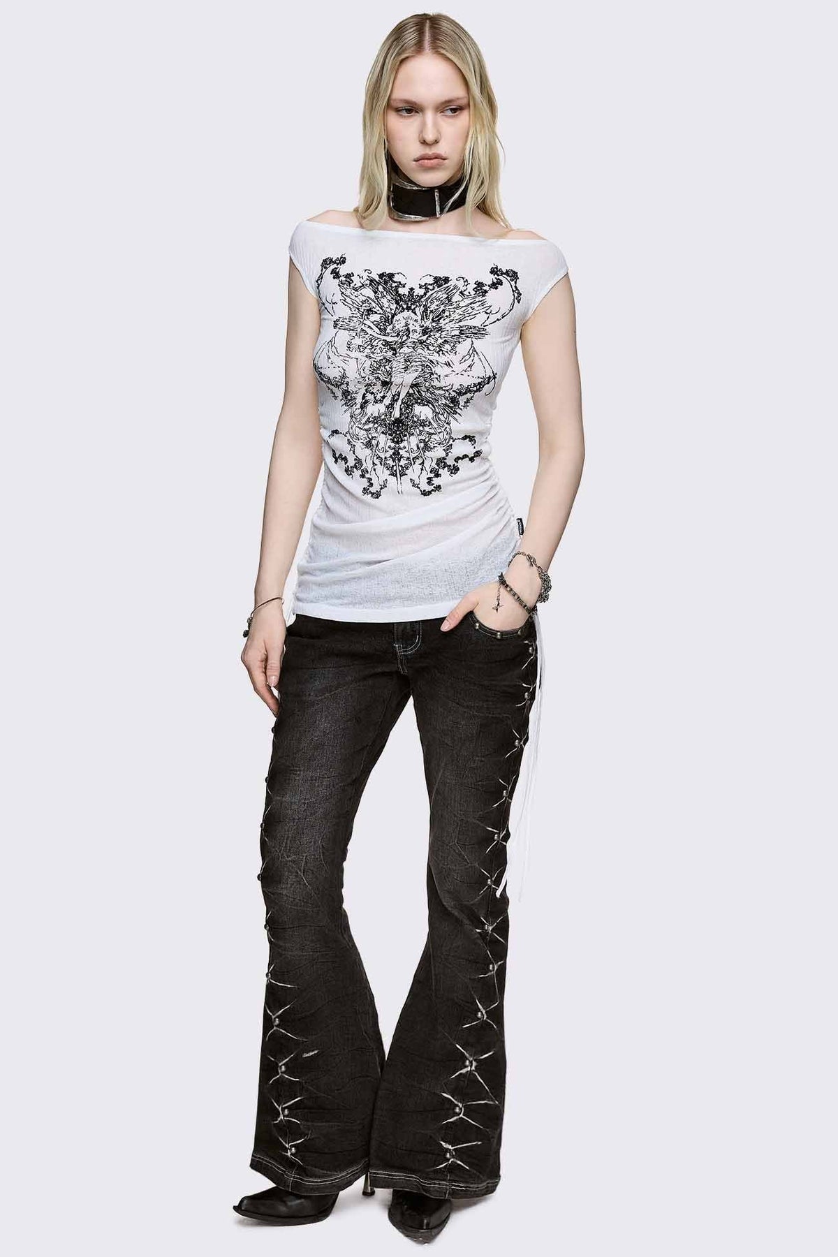 Forgive Me Not Boatneck Top | Minga London Exclusive