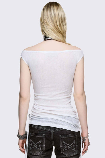 Forgive Me Not Boatneck Top | Minga London Exclusive