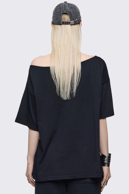 Crown of Swords Off-Shoulder T-Shirt | Minga London Best Seller