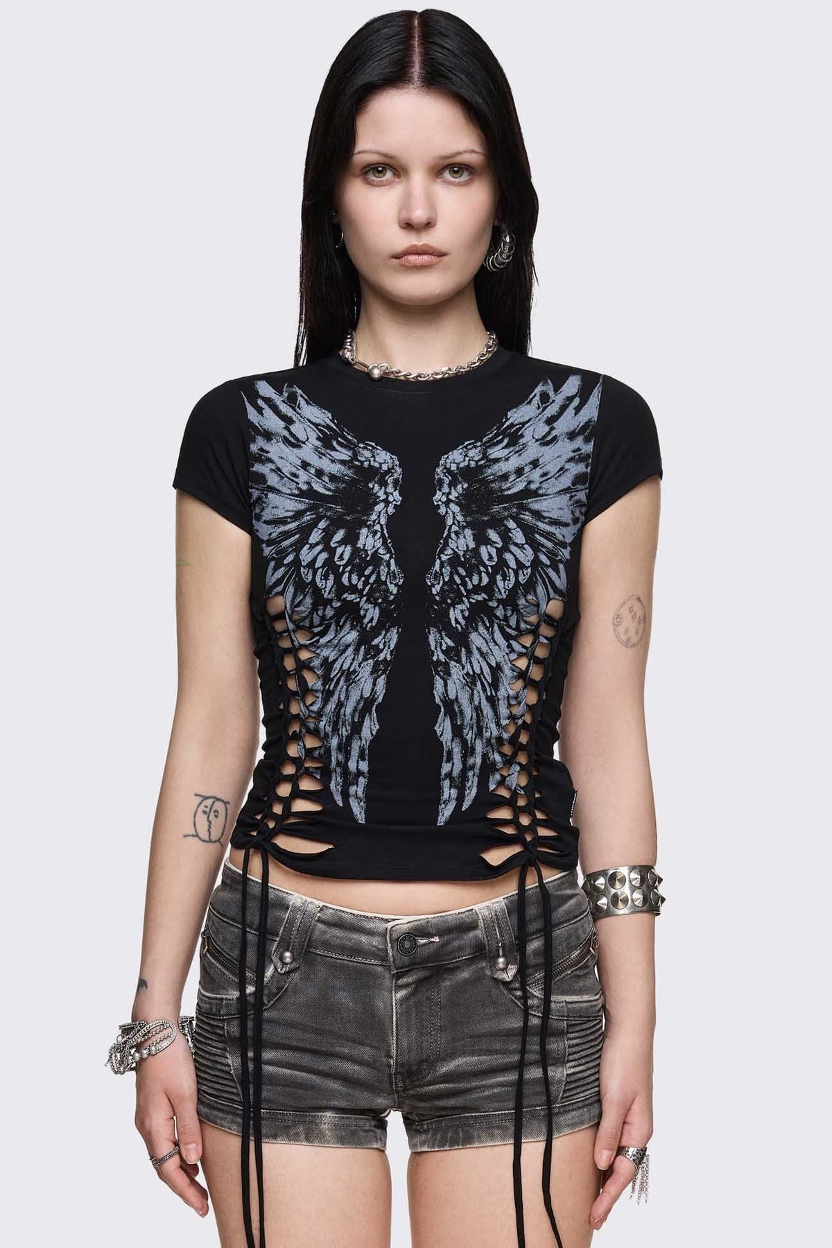 Dynasty Cut-Out Baby Tee | Minga London Deals