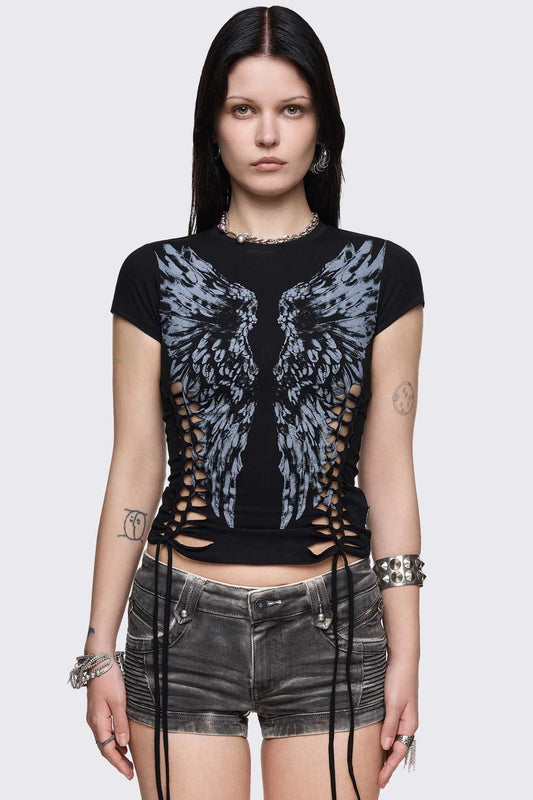 Dynasty Cut-Out Baby Tee | Minga London Deals