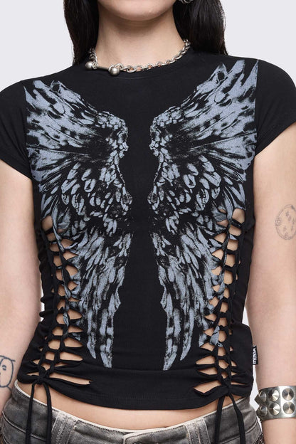 Dynasty Cut-Out Baby Tee | Minga London Deals