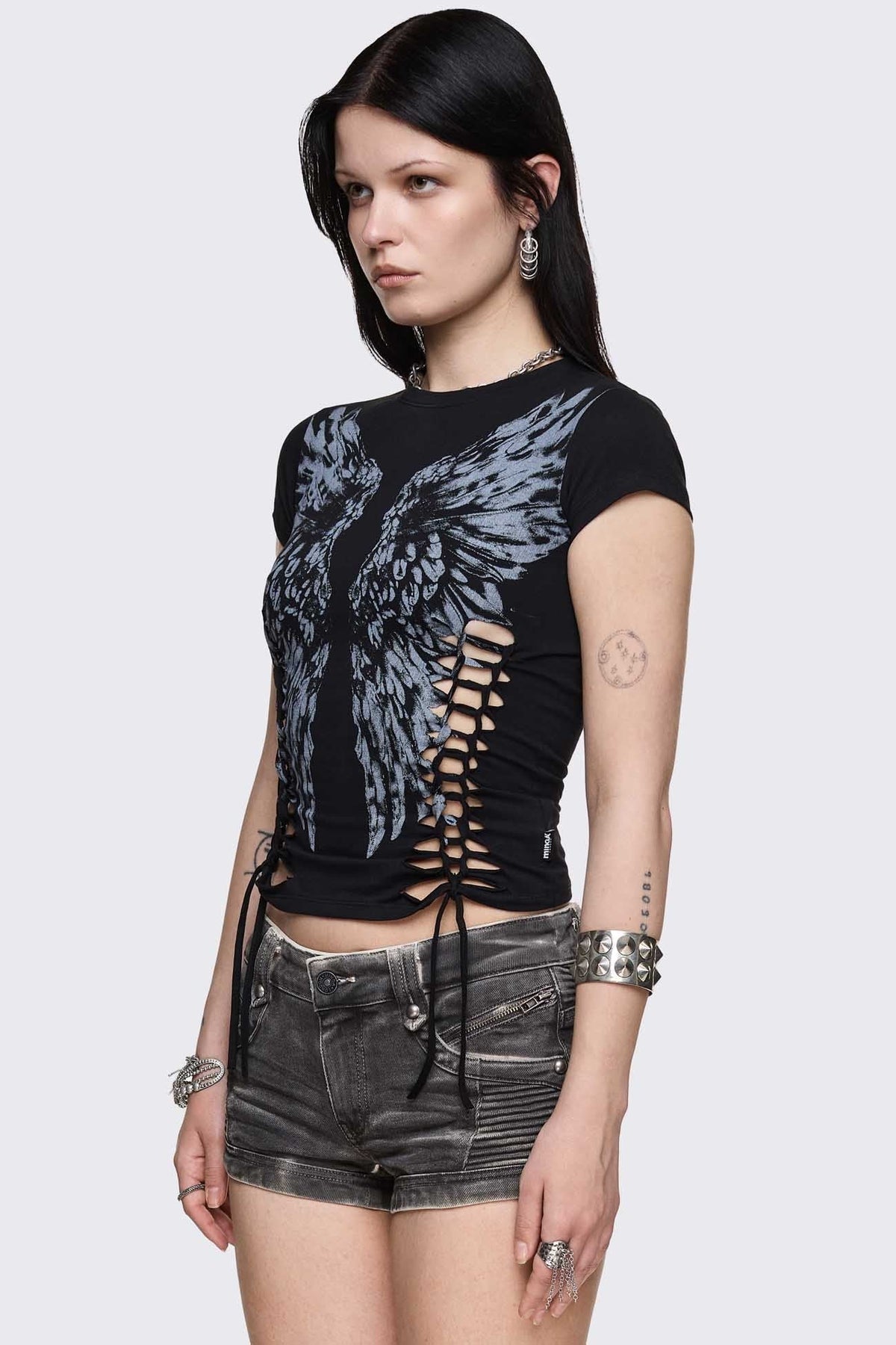 Dynasty Cut-Out Baby Tee | Minga London Deals