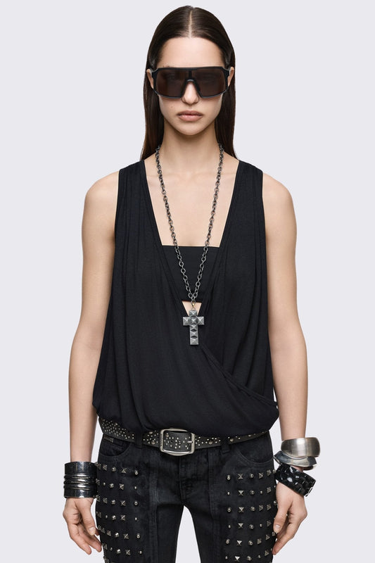 Reya Wrap Vest Top | Minga London Smart Buy