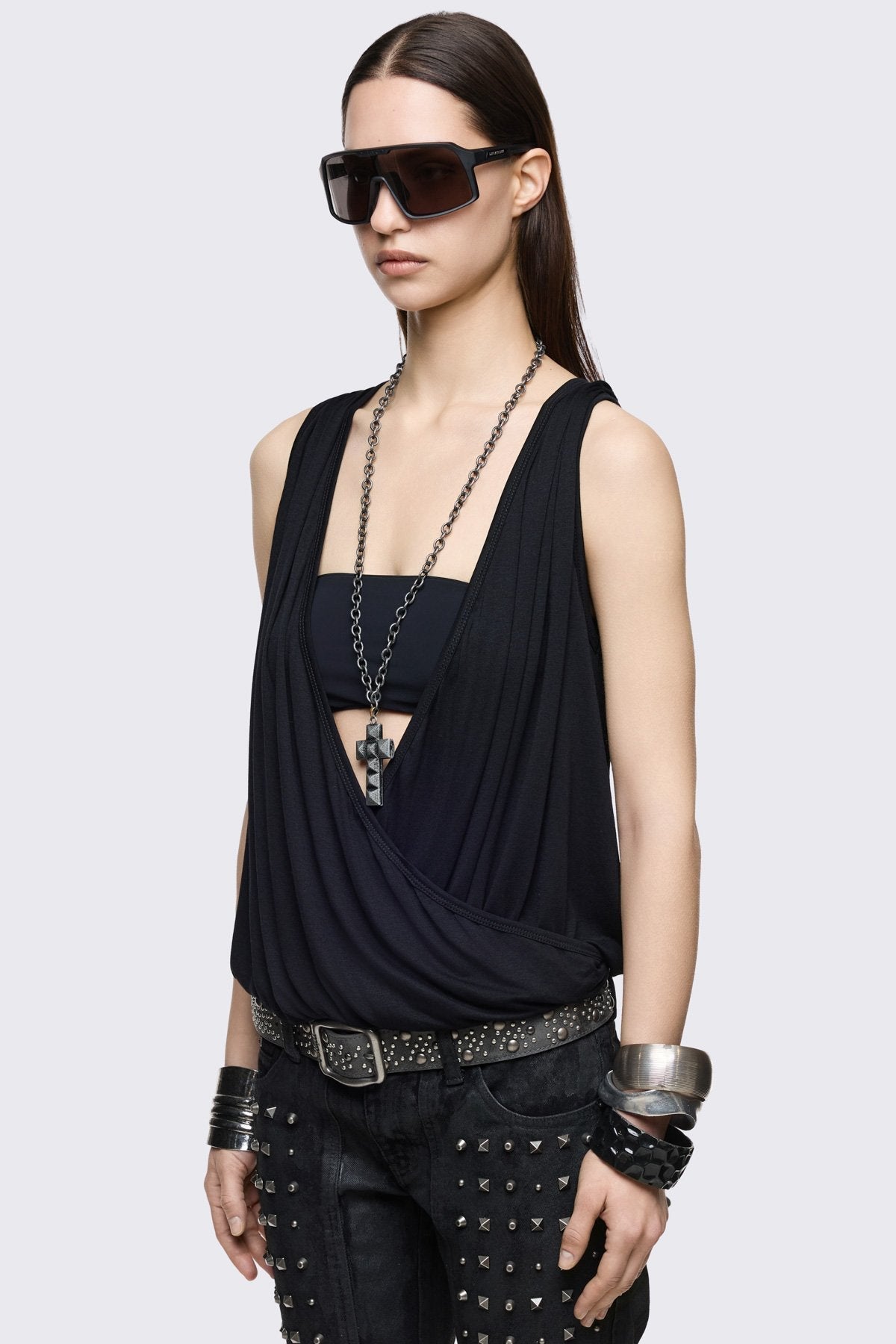 Reya Wrap Vest Top | Minga London Smart Buy