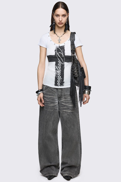 Heaven Knows Baby Tee | Minga London Value