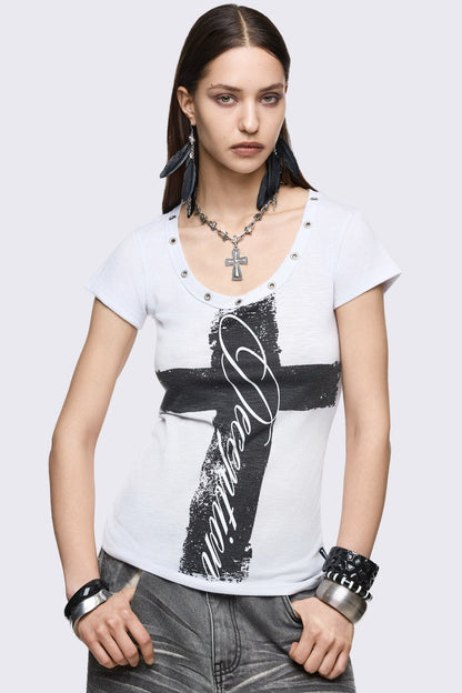 Heaven Knows Baby Tee | Minga London Value