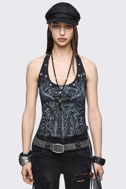 Winged Sword Halter Top | Minga London Hot Sale