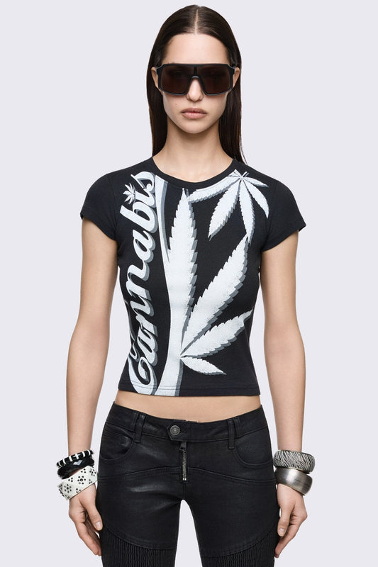 Cannabis Baby Tee | Minga London Trusted